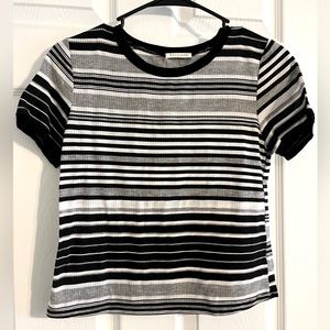 Black and White Striped Shirt